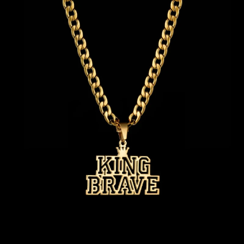 Goxijite Customized Name Large Nameplate Necklace For Men Women  Stainless Steel Personalized Letter  Thick Chain Jewelry Gift