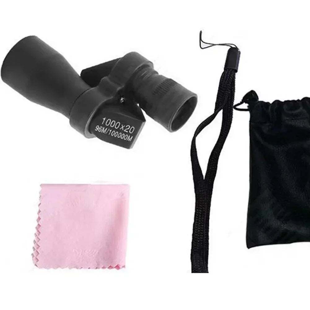 Portable Mini Monocular Telescope 1000x20 High Magnification for Outdoor Hunting Camping Fishing Zoom
