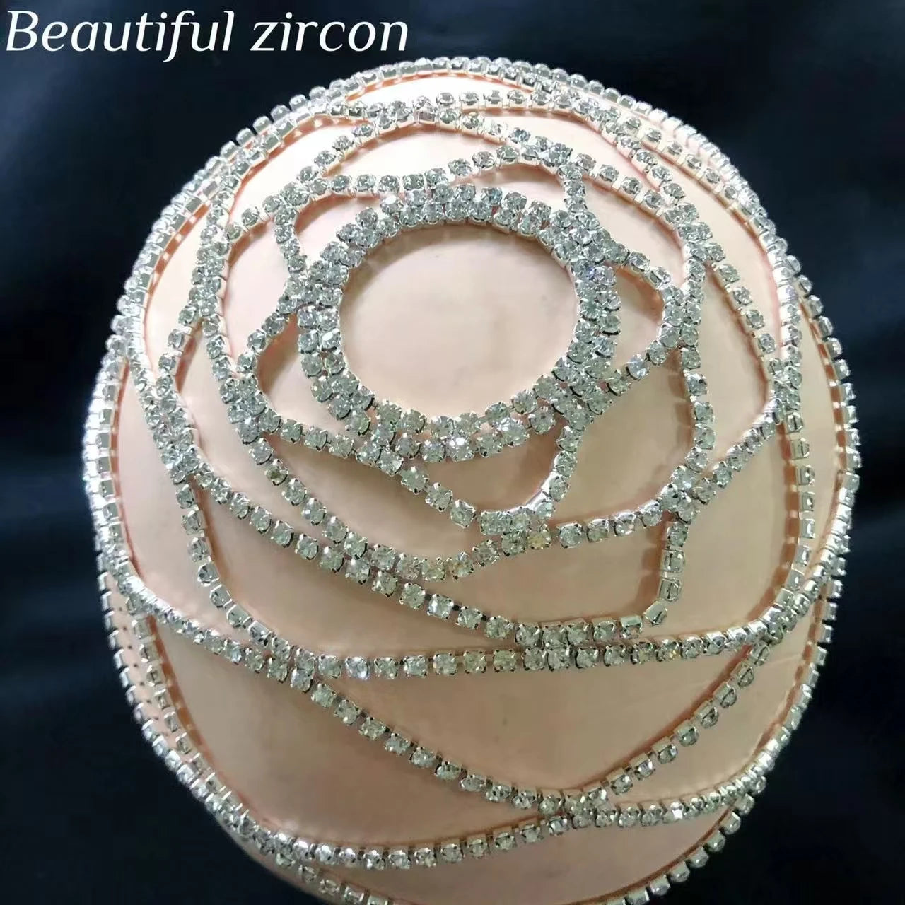 New Fashion Mesh Headwear Hair Accessories Bridal Wedding Crystal Headchain Jewelry Exquisite Head Accessories