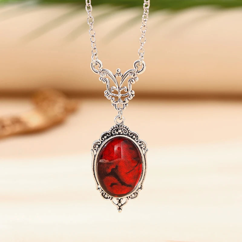 Gothic Vampire Cameo Pendant Choker Velvet Necklace for Women Fashion Pagan Witchcraft Jewelry Girls Gifts Creative Punk Choker